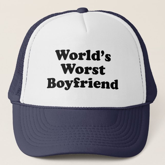 Boné O namorado o mais mau do mundo (Frente)