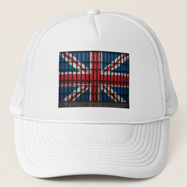 Boné O novo chapéu branco de caminhoneiro britânico (Frente)