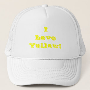 Boné O que eu amo amarelo