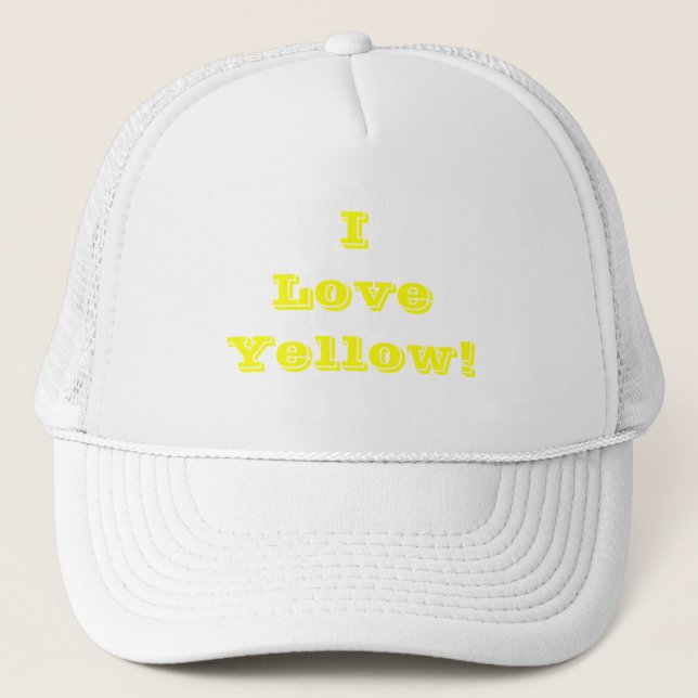 Boné O que eu amo amarelo (Frente)