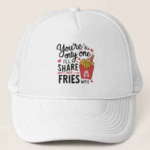 Boné O que vou compartilhar minhas batatas fritas no di