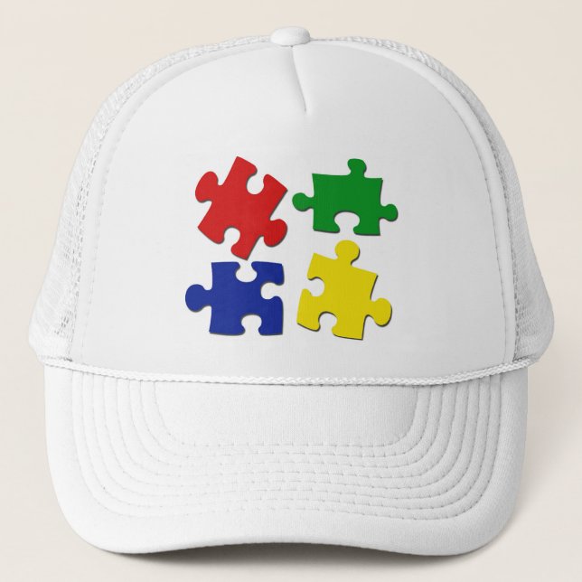 Boné O quebra-cabeça remenda o chapéu (Frente)