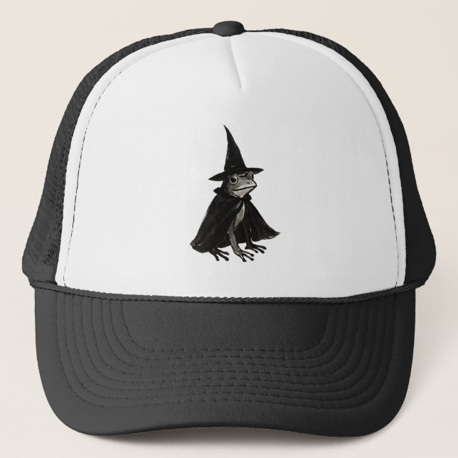 Boné O Sapo Bruxo – Design de Halloween com Pincel de T (Frente)