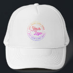 Boné O seu logotipo de negócios é simples e personaliza<br><div class="desc">Crie seu próprio Rainbow Trucker Hat corporativo! Um modelo simples e moderno em qualquer cor, totalmente personalizável, com o logotipo, foto ou imagem da sua empresa. Você também pode adicionar seu nome, nome de sua empresa, endereço de instagram de promocional ou qualquer texto personalizado. Você pode escolher qualquer fonte e...</div>