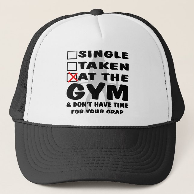 Boné O solteiro da fêmea tomado no Gym e não tem o (Frente)