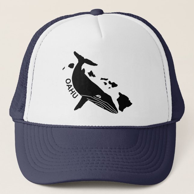 Boné Oahu - Hawaii Islands Humpback Trucker Hat (Frente)
