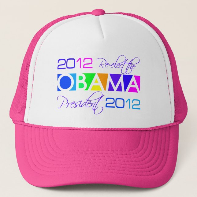 Boné OBAMA 2012 hat — escolha a cor (Frente)