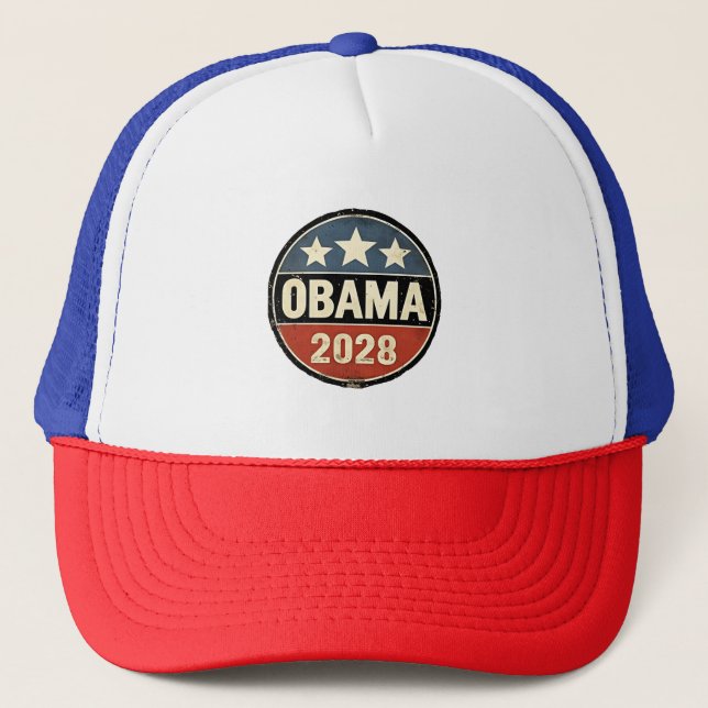 Boné Obama 2028 Política Eleitoral dos EUA (Frente)