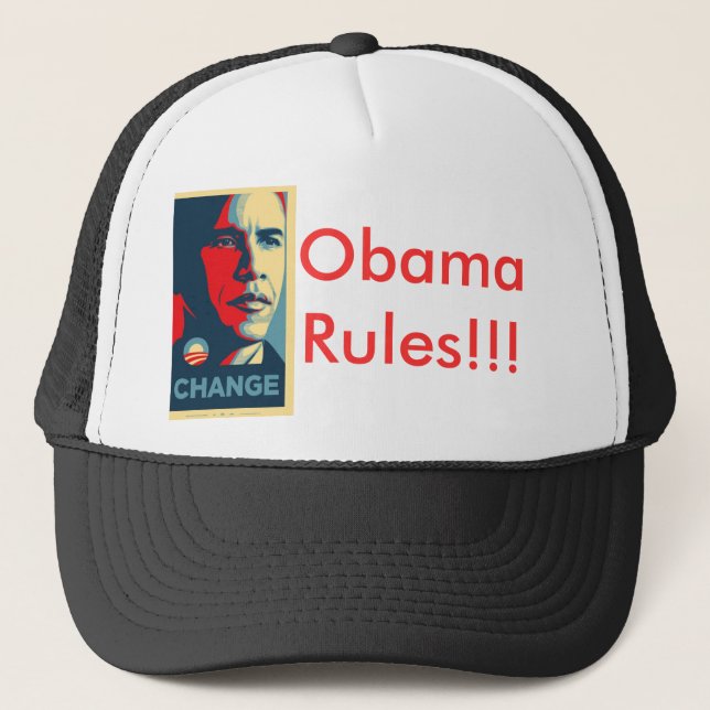 Boné Obama, regras de Obama!!! (Frente)