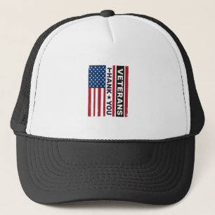 Boné Obrigado Veteranos Design de Vetor de Bandeira Ang