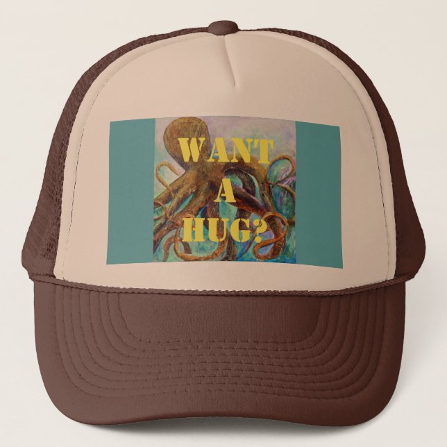 Boné Octopus Hug Trucker Hat (Frente)