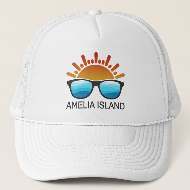Boné Óculos de sol da Ilha Amelia Flórida (Frente)