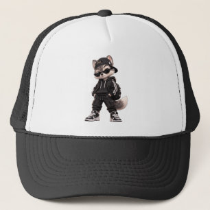 Boné Óculos de sol Streetwear do Guaxinim Legal Moda Ca