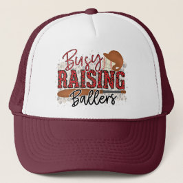 Boné Ocupado Raising Ballers Baseballs Trucker Hat