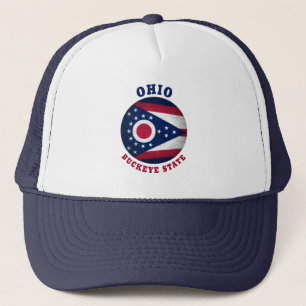 BONÉ OHIO BUCKEYE STATE FLAG TRUCKER HAT