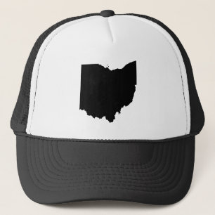 Boné Ohio em preto e branco