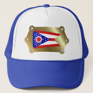 Boné Ohio enquadrou Flag Hat