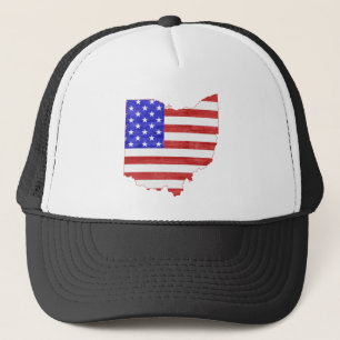 Boné Ohio modelou a bandeira americana Patriótica Ohio