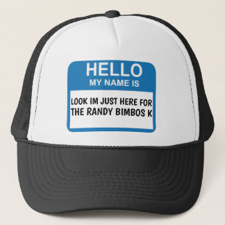BONÉ OLÁ MEU NOME É: PARA RANDY BIMBOS K