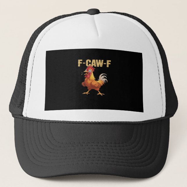 Boné Olhar engraçado F Caw F Frango Engraçado Tendência (Frente)