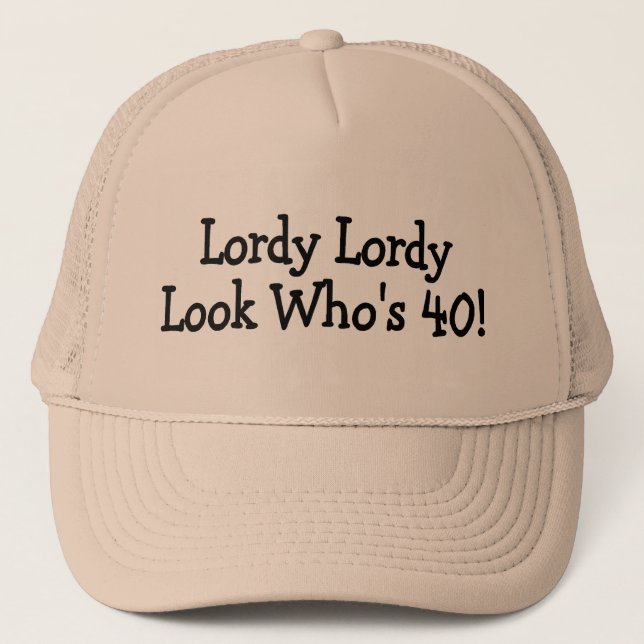 Boné Olhar Whos 40 de Lordy Lordy (Frente)