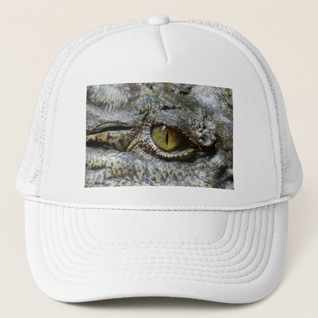 Boné olho de crocodilo face animal personalizar diy (Frente)
