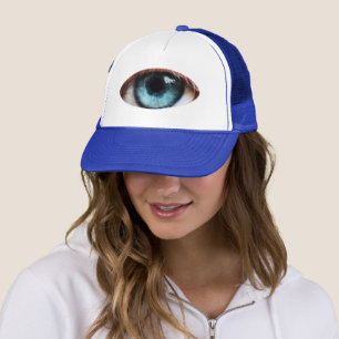 Boné Olhos Assustadores e Olhos Azuis de Halloween / zu