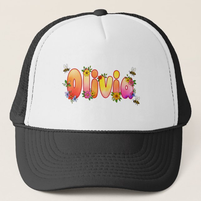 Boné Olivia - chapéus personalizados para ela (Frente)