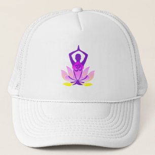 Boné OM Namaste Espiritual Lotus Flower Yoga