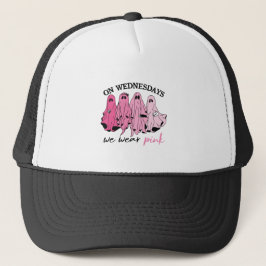 Boné On wednesdays we wear pink ghost boo gang