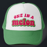 Boné One in a Melon Baseball Hat Cap<br><div class="desc">One in a melon, Watermelon - Matching Best Friend Hats, Baseball Hat, Best Friend Gift for someone special</div>