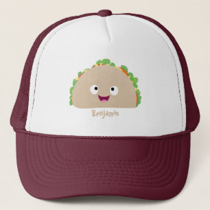Boné Óptica ilustração do desenho animado do taco fe