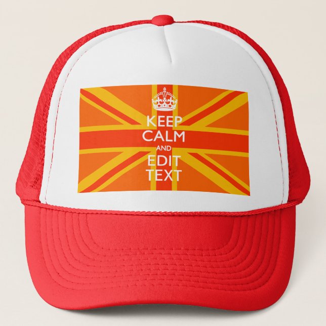 Boné Orange Union Jack British Flag Swag (Frente)
