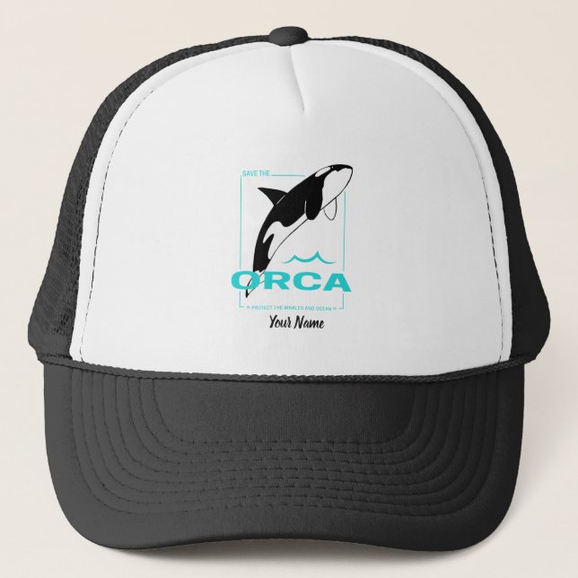 Boné Orca Killer Whale para uma garota que ama Orcas (Frente)