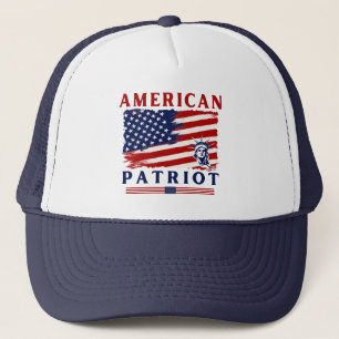 Boné Orgulho Americano de Bandeira Patriótica Americana