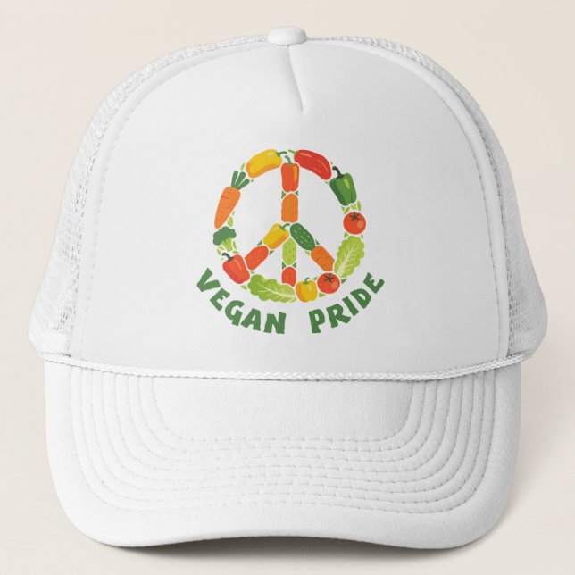 Boné Orgulho da Produção Vegana Paz (Frente)