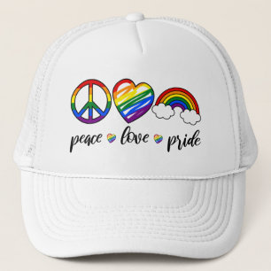 Boné Orgulho de paz LGBTQ BoHo