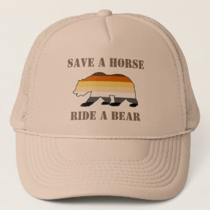 Boné Orgulho de Urso Gay Salve um Cavalo Monte um Urso