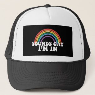 Boné Orgulho Gay LGBT Arco-íris Soa Gay Estou Dentro Ga