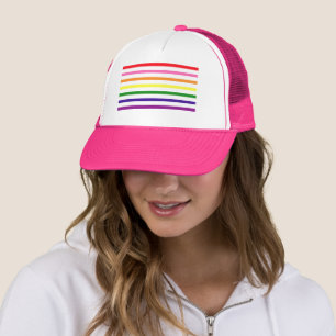 Boné orgulho gay Mês LGBTQ - Stripes Coloridas do Arco