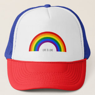 Boné Orgulho gay Rainbow. Amor é Amor.