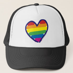 Boné Orgulho gay Rainbow Heart