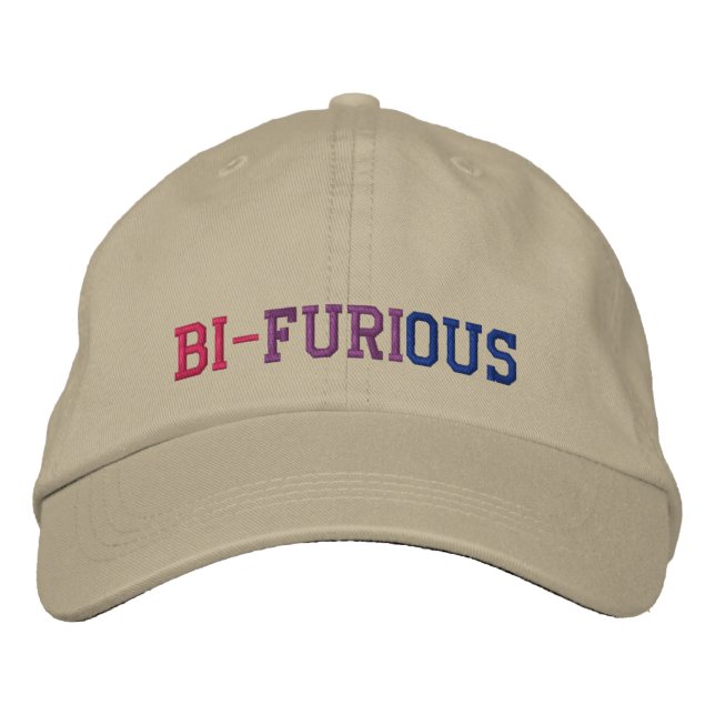Boné Orgulho LGBT BI-FURIOSO Poder Bissexual (Frente)