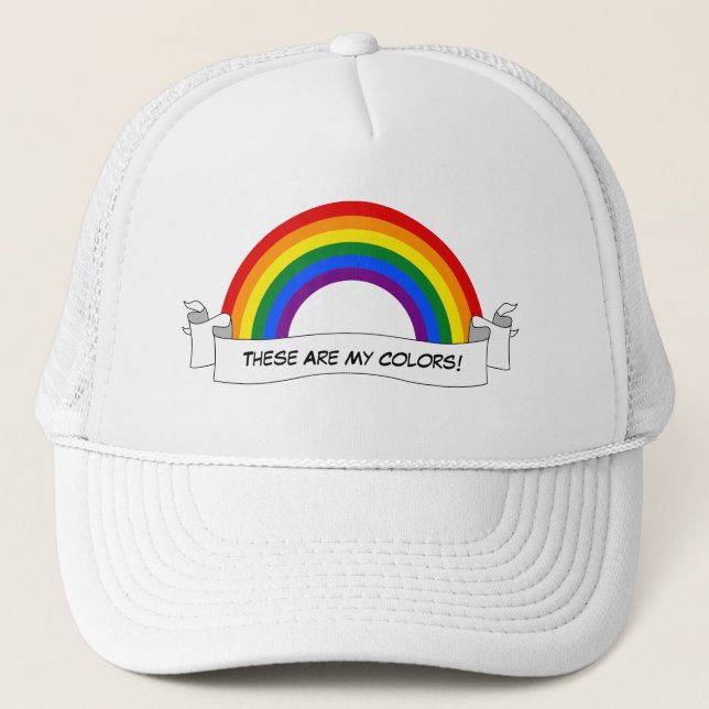 Boné Orgulho LGBT do arco-íris Mousepad (Frente)