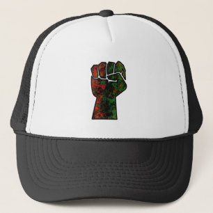 Boné orgulho negro punho vermelho verde bandeira pan-af