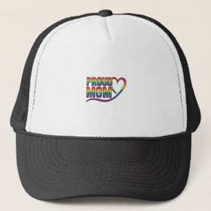 Boné Orgulhosa Mãe Coração Arco-Íris Design de Gravação