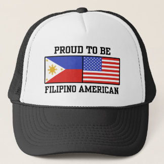 Boné Orgulhoso Filipino Americano