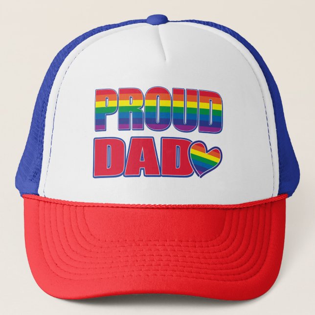 Boné Orgulhoso Pai Orgulho Gay (Frente)