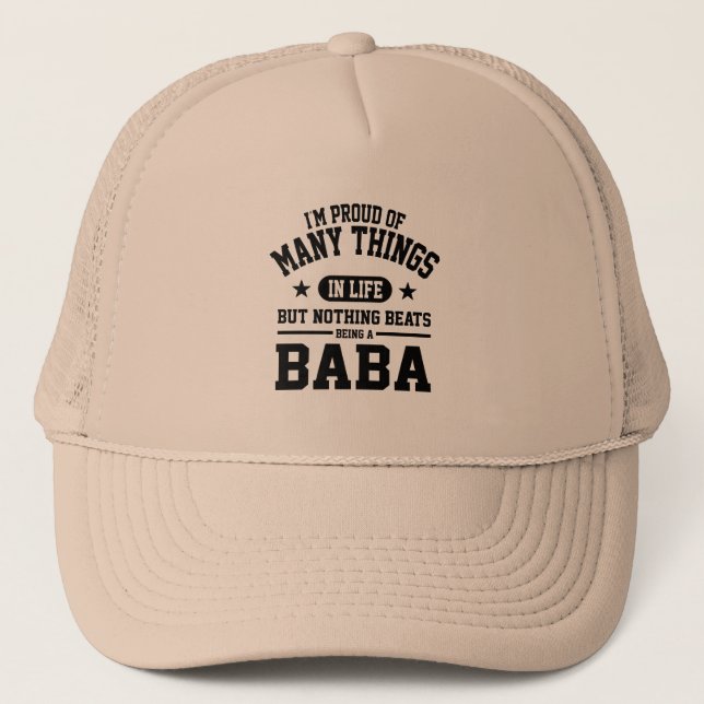 Boné Orgulhoso ser babá (Frente)