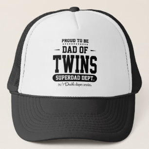 Boné Orgulhoso ser pai dos gêmeos Superdad Serviço